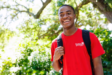 Student under Tree