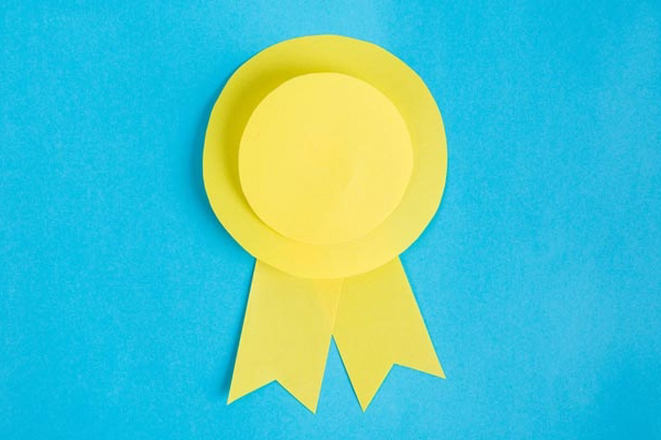 Paper ribbon award