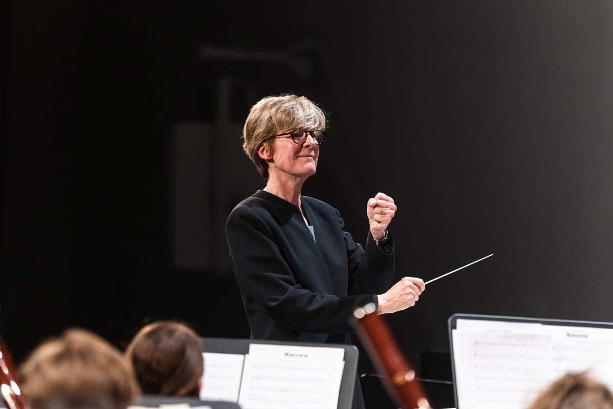 Jossim Conducting on Stage
