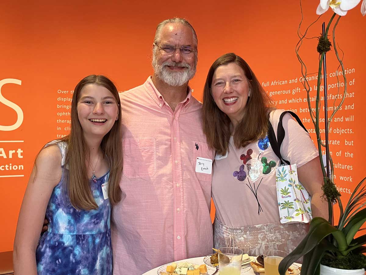 Family at Polk Museum of Art event