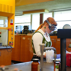 Halle Haumbaugh working
