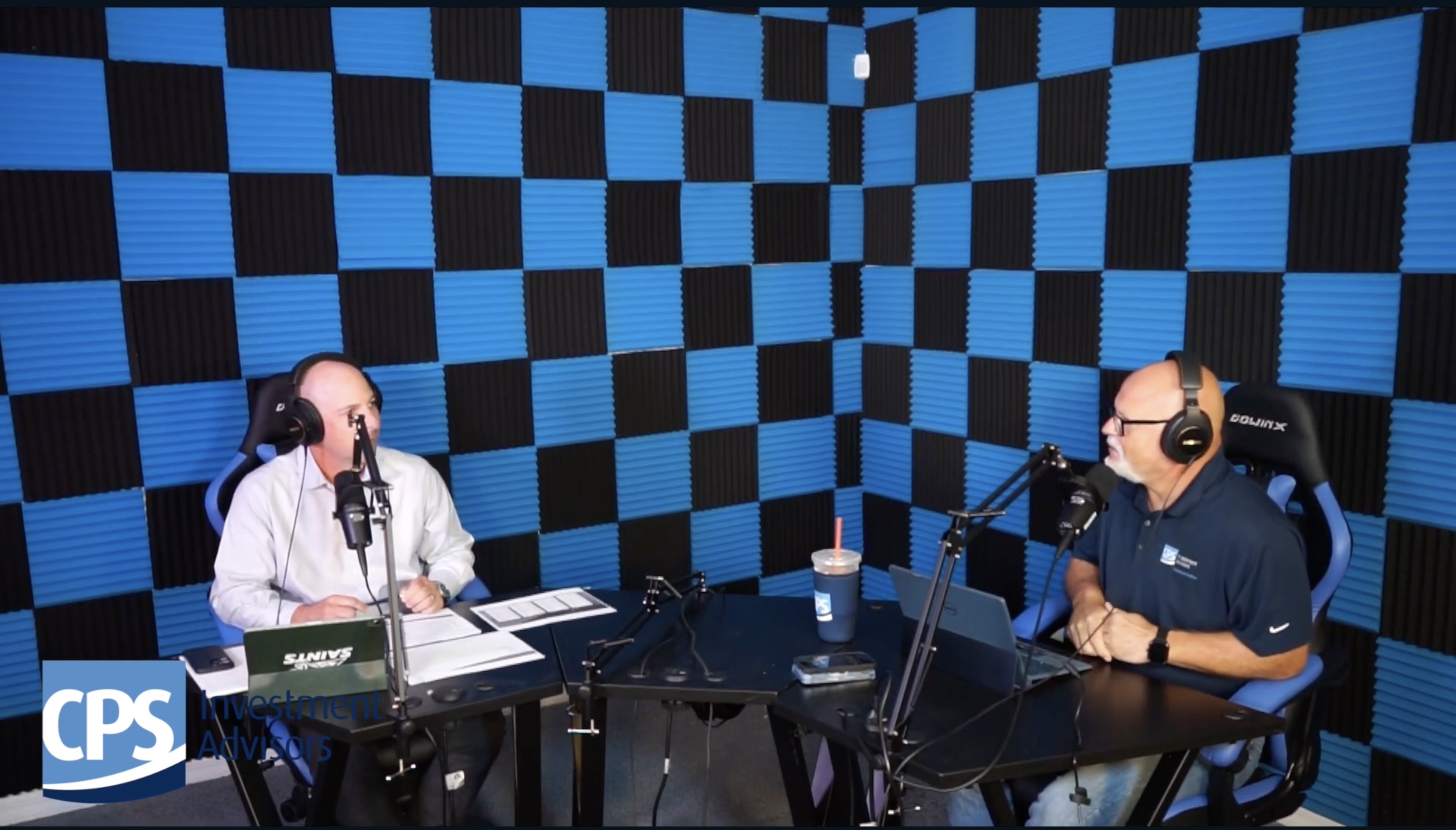 podcasters in the studio space