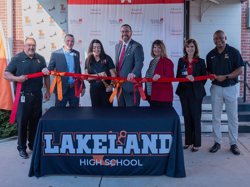 the ribbon cutting