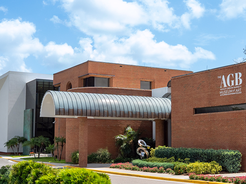 Exterior image of the Ashley Gibson Barnett Museum of Art