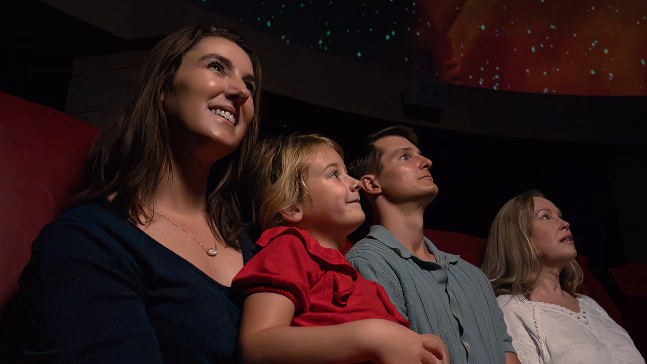 Family viewing show in restored planetarium