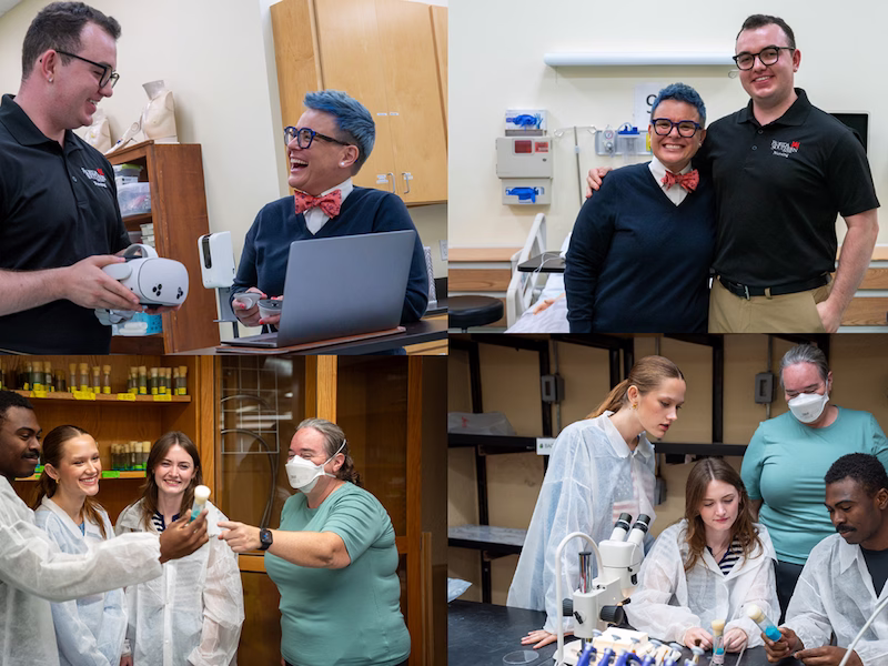 students conducting laboratory research