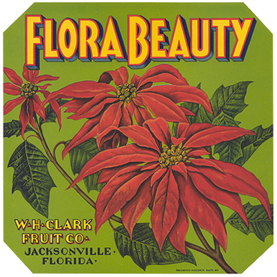 Flora Beauty Brand label