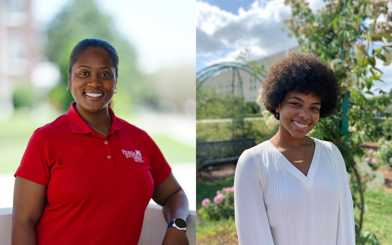 Dr. Shameka Shelby and Nathalie Moreno '23