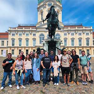 The Summer 2022 Junior Journey group in front of the Charlottenburg Palace in Berlin, Germany