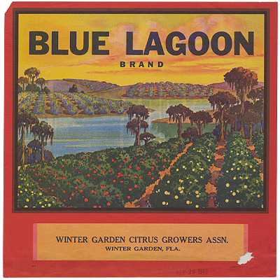 Blue Lagoon Brand label
