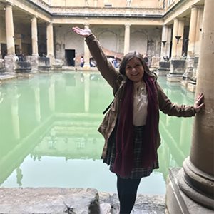 McKenzie '20 at The Roman Baths.