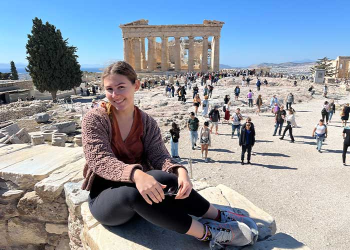 Wendy Kiesewetter on the Acropolis