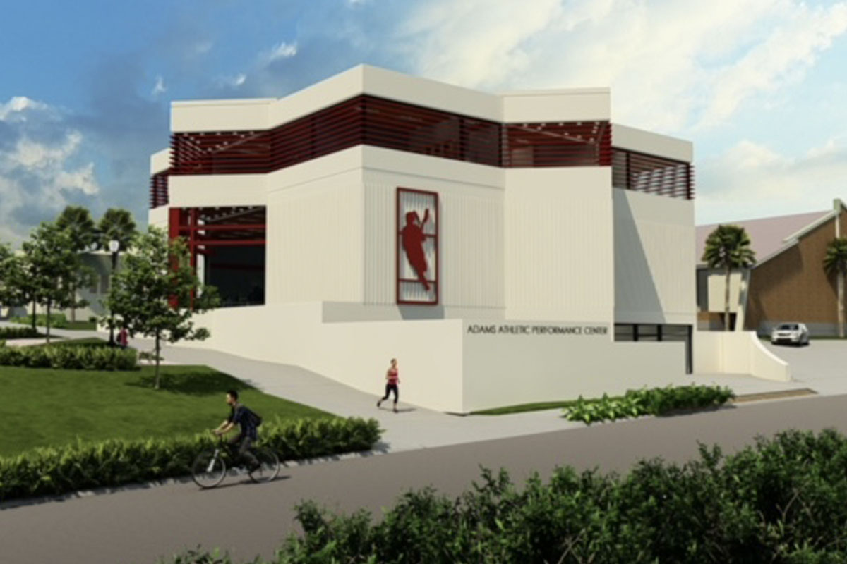 Artist's Rendering of the new Adams Athletic Performance Center