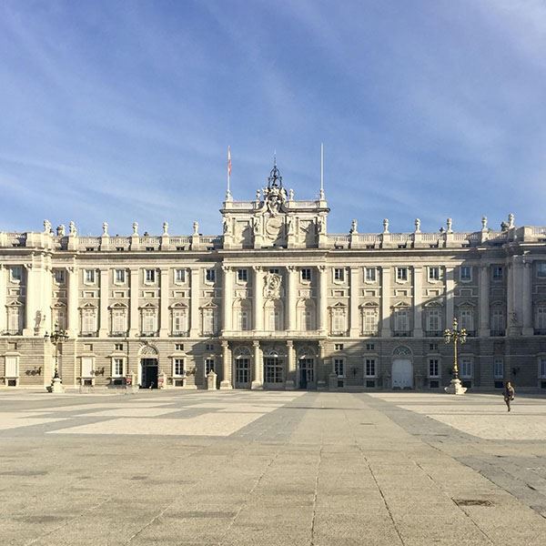 The Royal Palace in Madrid.