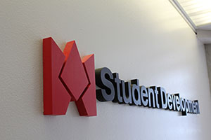 Student Development sign.