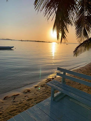 Beautiful view of Andros, Bahamas.