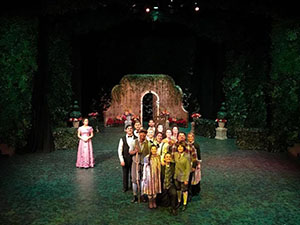 The cast of The Secret Garden on stage