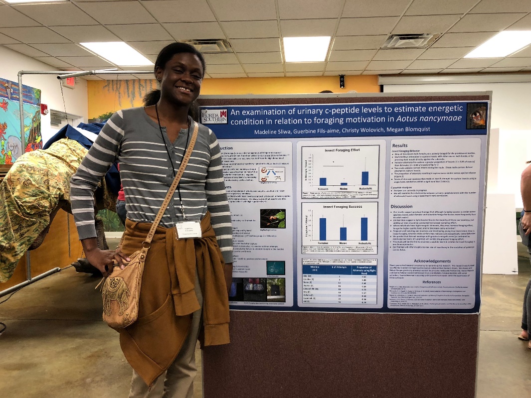 Fils-Aime during her poster presentation