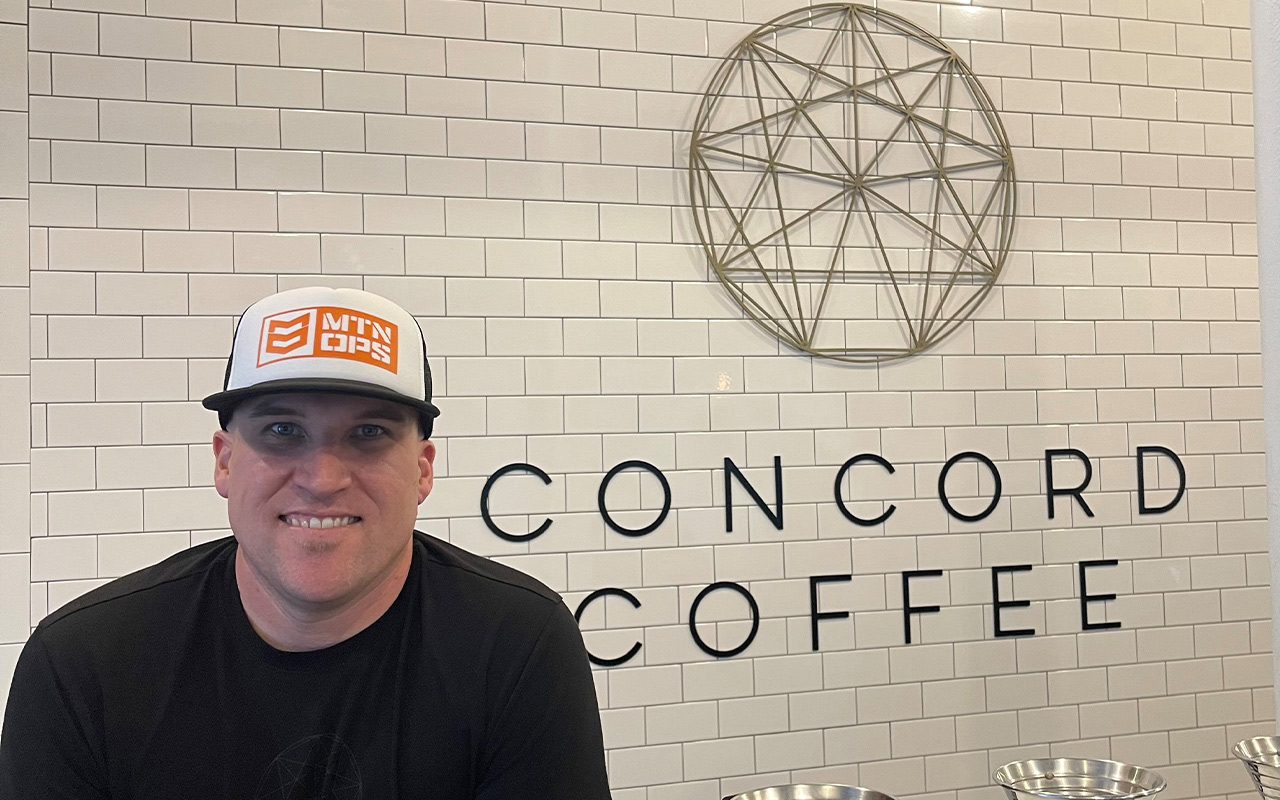 TJ Zimmerman '04 is the owner of Concord Coffee in downtown Lakeland.