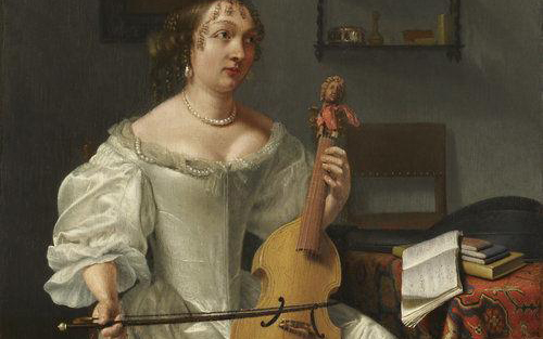 Works such as Joost Van Gee’s “Woman Playing a Viola” will be on display at the exhibit.