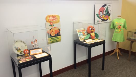 The Orange Bird display at the McKay Archives