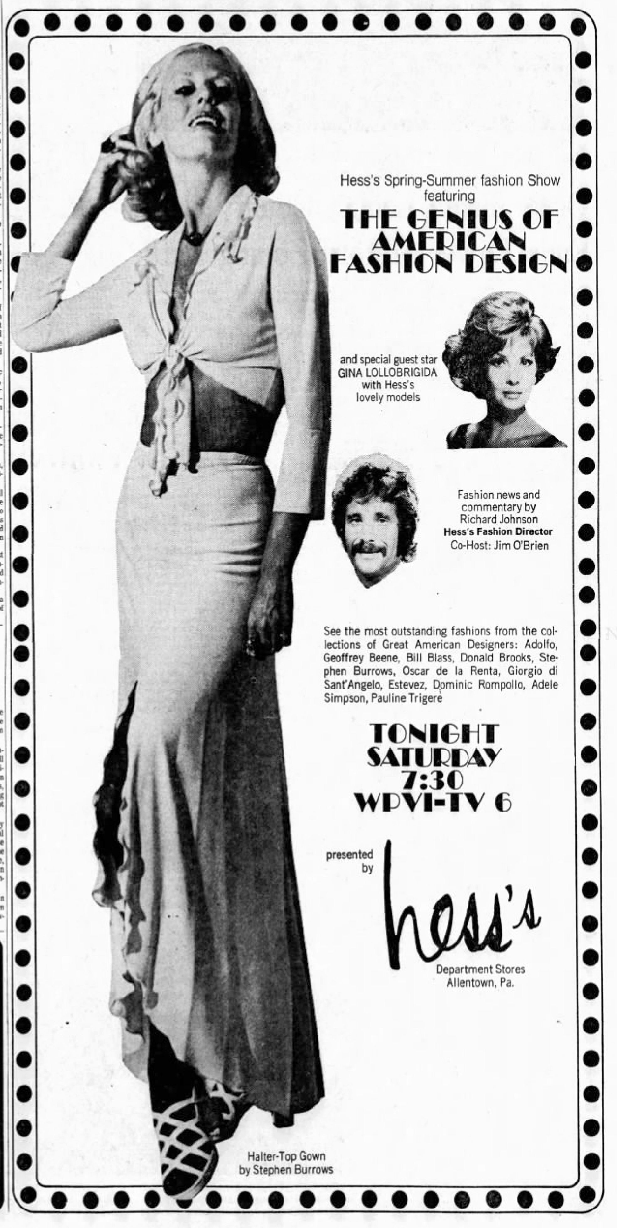 Hess's Advertisement 1974