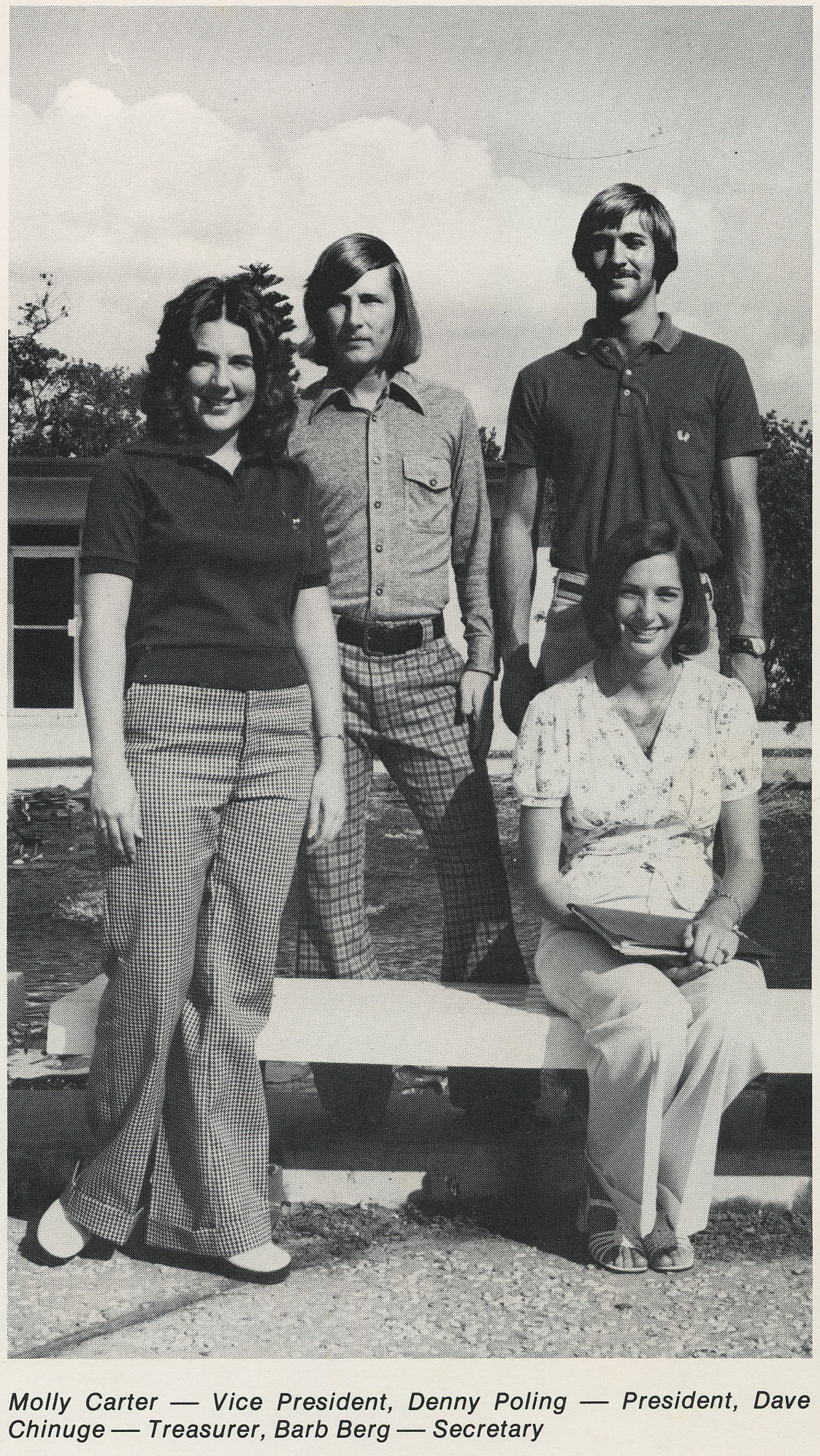 Molly Carter - Vice President, Denny Poling - President, Dave Chinuge - Treasurer, Barb Berg - Secretary