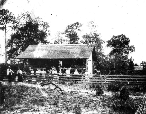 Family Gathered at Grandpa Pipkin's Home - Image Courtesy of Florida Memory