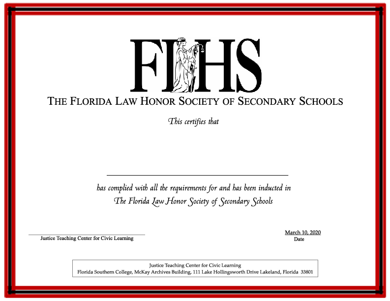 FLHS certificate